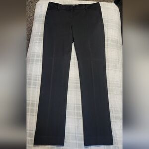 Express Women's Black Straight-Leg Dress Pants Sz 2R They Run Large see meas.